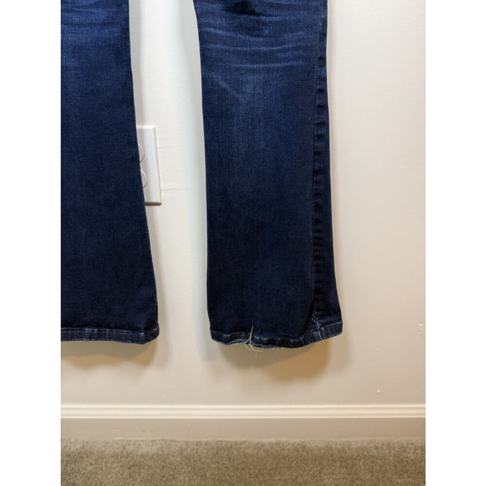 Lucky Brand Stevie Flare Jean Womens 6 28 Dark Blue High Rise Stretch Denim Boho - Picture 7 of 15